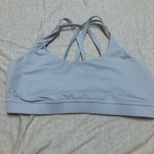 Lululemon Energy Bra in Silver/Grey and Nude Size 12 Athletic Yoga Activewear